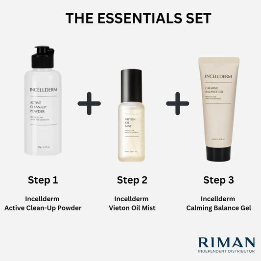 INCELLDERM THE ESSENTIALS SET RIMAN KOREA